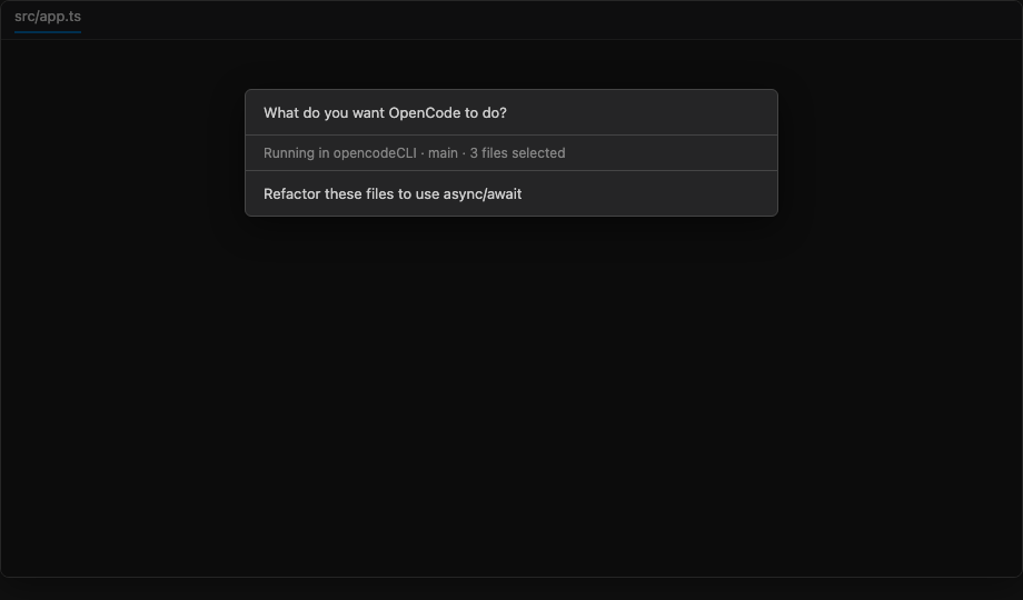 Run on Project Files prompt dialog